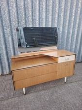 Avalon Yatton Mid Century Retro Dressing Table With Mirror