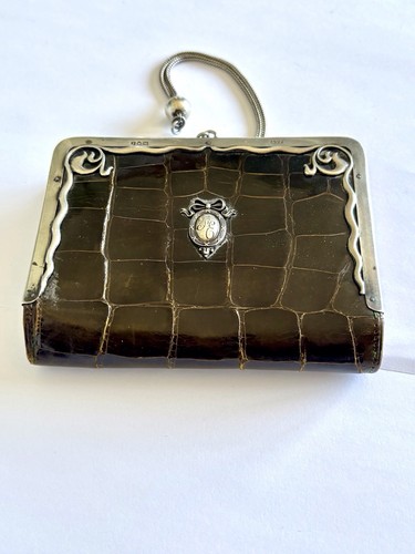 Art nouveau silver crocodile - art, &