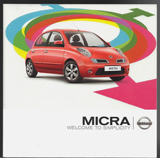 Nissan Micra 2009-10 UK Market Sales Brochure Visia Acenta n-tec Tekna