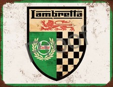 LAMBRETTA  #S26 SIGN 8 X 6"