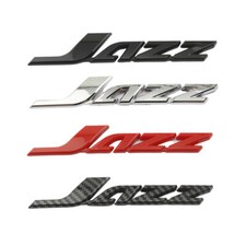 1x ABS JAZZ Letter Car Auto Rear Trunk Emblem Sticker Badge Decal For Honda Jazz