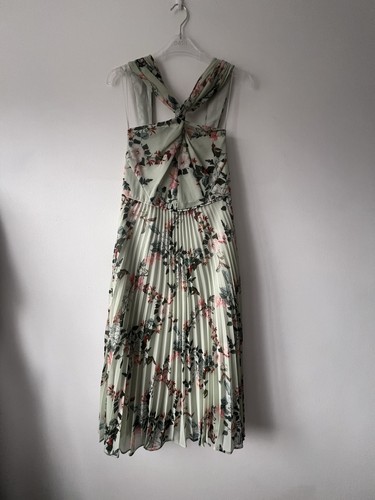 Green floral midi - floral,