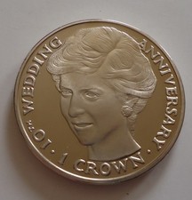 1991 Isle of Man 1 crown coin