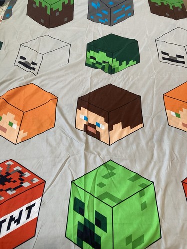 Minecraft reversible duvet - minecraft,
