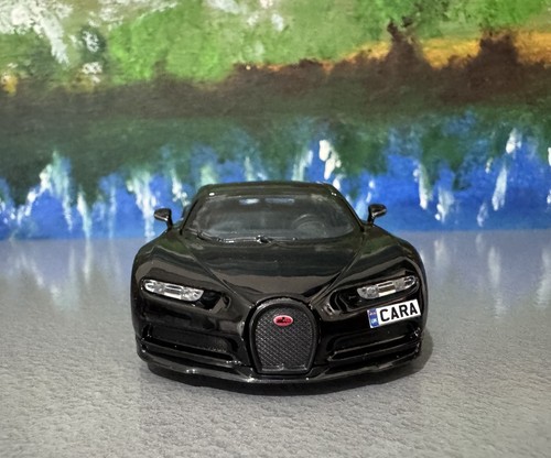 Bugatti chiron black toy - black, 1:43