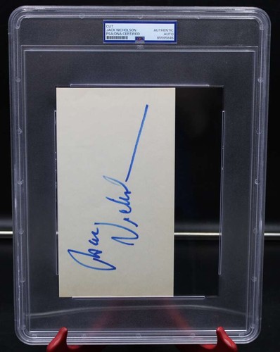 Jack nicholson signed cut auto - nicholson,