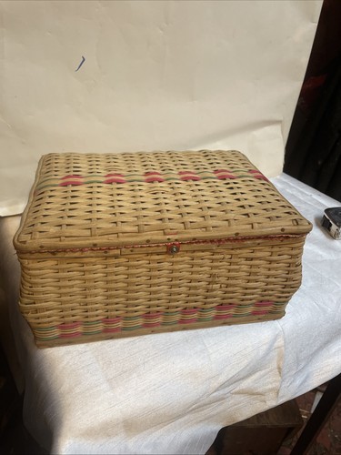 Vintage woven wicker rattan - vintage,