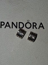 Pandora Firework Starburst Clips Clip Matching Pair No 790210 Rare Retired S925