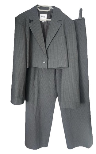 Zara grey pinstripe - zara,