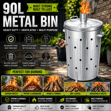 Garden rubbish fire bin - garden,