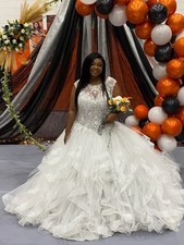 Silver Ball Gown Prom dress
