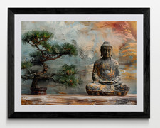 Buddha Framed Canvas Picture