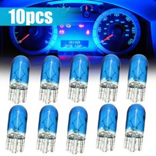 10pcs Blue T10 3W Car Dashboard Dash Panel Gauge Light Bulbs Lamp Accessories