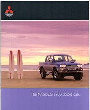 Mitsubishi L200 Double Cab Pick-Up 2000-01 UK Market Sales Brochure GL 4 Life