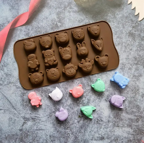 Animal frog owl lion silicone - lion,
