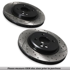 FRONT 276MM DRILLED GROOVED BRAKE DISCS PAIR FOR MINI ONE COOPER S R50 R52 R53