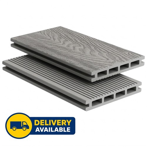 Silver grey composite decking - grey,