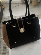 Bessie Brown And Black Handbag