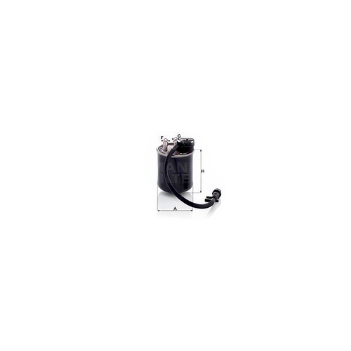 Mann fuel filter - mann, height