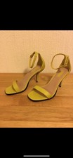 Yellow / Mustard Court Shoe Sandals by Topshop With 8.5cm Heel. New & unworn