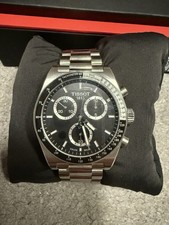 Tissot PR 516 Chronograph 40MM Mens WatchSilver With Black Dial