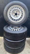 VW Transporter T5 T5.1 T6 T6.1 16” Steel Wheels & Tyres Set 205/65R16 Premium VW