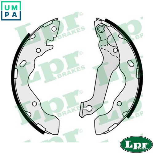 Brake shoe set 08010 for - set,