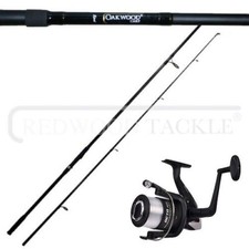 Shakespeare Spod Reel With Line & Oakwoood Carp Fishing 5lb Rod 50mm Butt Ring