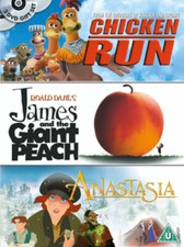 Chicken Run/James and the Giant Peach/Anastasia DVD (2004) Peter Lord, Goldman