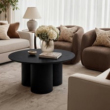 Sphere Black Coffee Table Wood