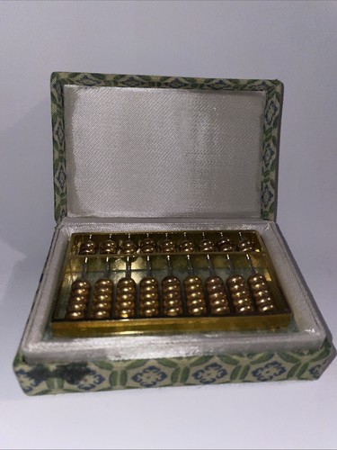 Miniature abacus brass - miniature,