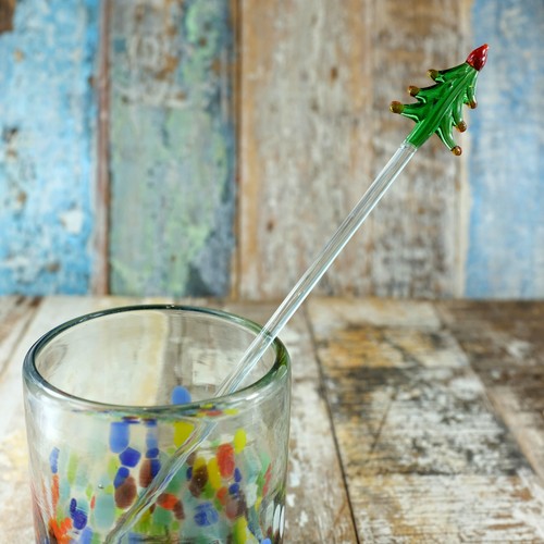 Mexican recycled glass hand - glass,