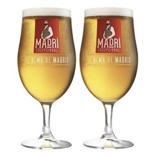 2 X Madri Spanish Beer Pint