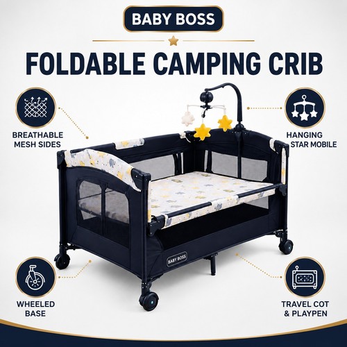 Baby boss foldable travel cot - boss,