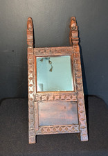 Vintage Tribal Mirror with Horse Head and Bird Cravings