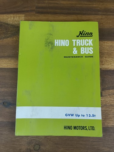 Hino truck bus maintenance - hino,
