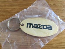Gold Mazda Keyring Plated with
