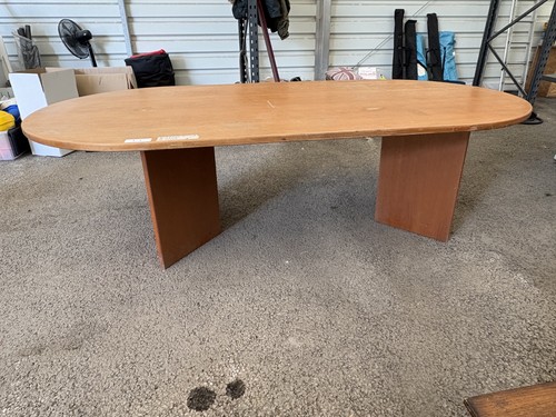 Brown dining boardroom table - brown, dining/boardroom