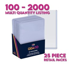 Gem10 Toploaders, 25pc Retail
