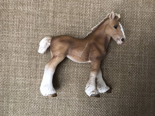 Schleich clydesdale foal pony - clydesdale,