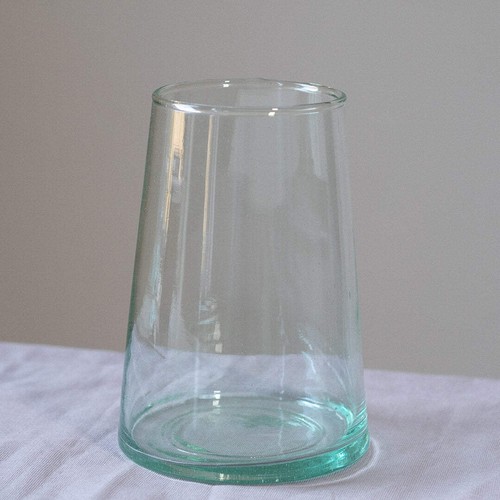 Handmade moroccan glass vase - glass,