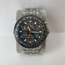 Citizen SkyHawk Titanium Eco-Drive Radio-Controlled Chronograph Watch JY0010-50E