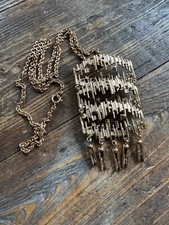 Pentti Sarpaneva Finland Bronze  Necklace Vintage Brutalist vtg estate 2151