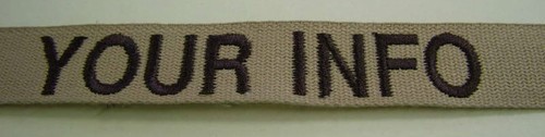 Custom desert embroidered name - desert,