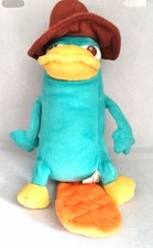 Rare Collectors Disney Phineas & Ferb Perry The Platypus Agent P 8" Plush VGC