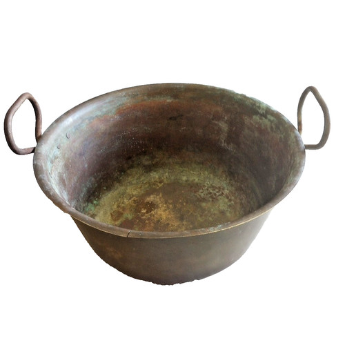 Antique copper preserving jam - antique,