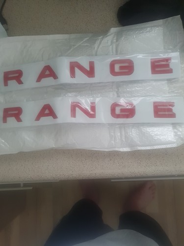 Red rangerover letters for - red,