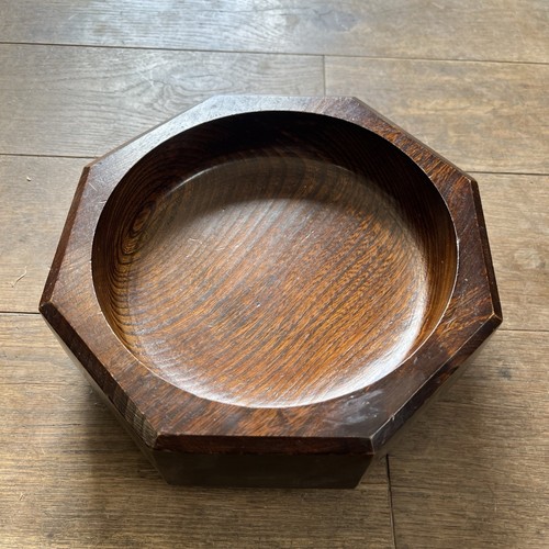 Large vintage octagonal oak - large,