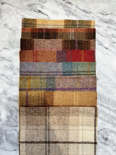 Woven wool fabric samples x8 - fabric,