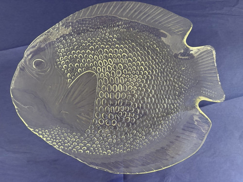 Vintage fish shaped glass - fish,